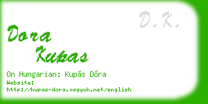 dora kupas business card
